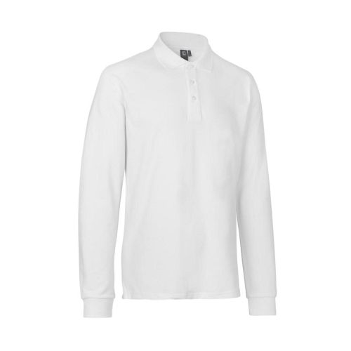 Langærmet poloshirt | stretch