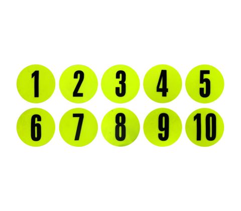 Markering - Numre sæt  1 til 10