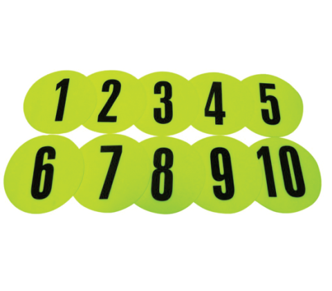 Markering - Numre sæt  1 til 10
