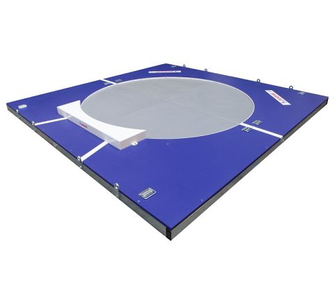 PORTABLE SHOT PUT THROWING CIRCLE WITH TOE BOARD