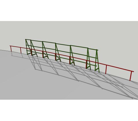 SUPPORTING STEEL FRAME 5 X 2 X 1 M