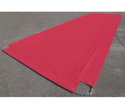 FULL PVC RED COVER, 1 SQM
