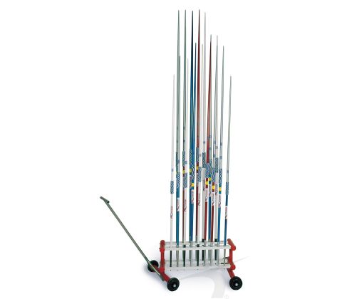 Stativ til spyd til spydkast med hjul