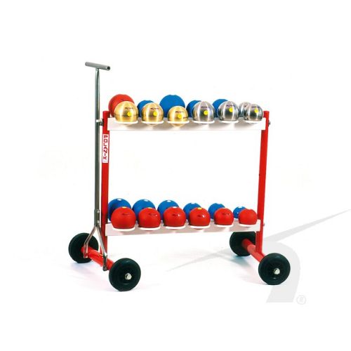 Kuglestativ på hjul med plads til 24 kugler