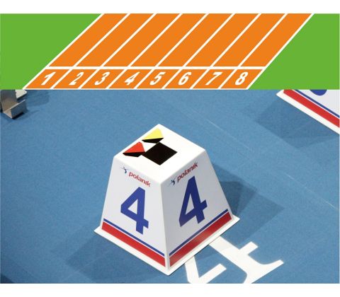  Banemarkører - sæt med 8 stk - Få et tilbud