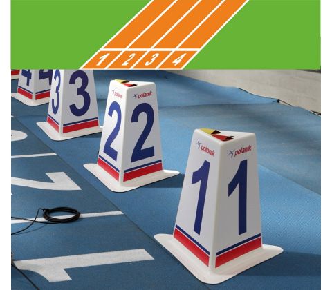 Banemarkører sæt med 4 stk - Få et tilbud