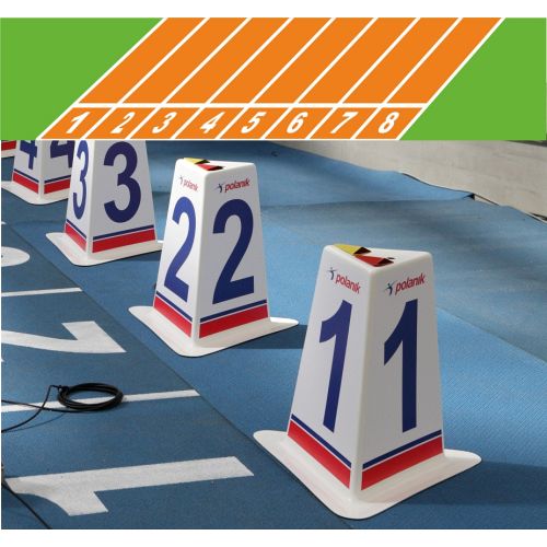 Banemarkører - sæt med 8 stk - Få et tilbud