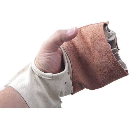 Hammerkast handske - hård læder - højre