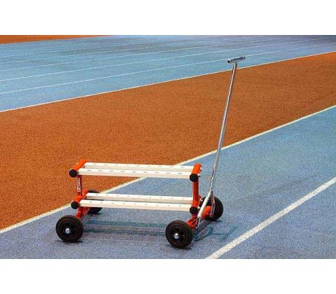 Stativ til spyd til spydkast med hjul