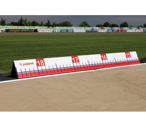 ADJUSTABLE ALUMINIUM DISTANCE INDICATOR WITH NUMBERS FROM 4 TO 18