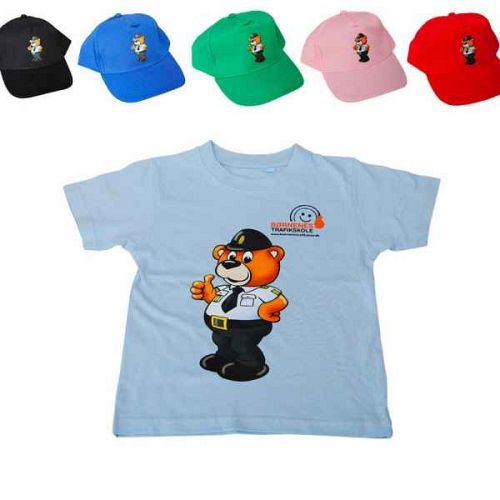 Bamse Betjent, Cap + Blå T-shir