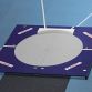 PORTABLE SHOT PUT THROWING CIRCLE WITH TOE BOARD