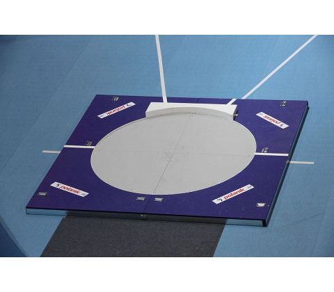 PORTABLE SHOT PUT THROWING CIRCLE WITH TOE BOARD